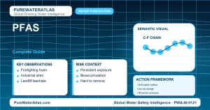 PFAS drinking water guide infographic showing key risks