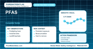 PFAS drinking water guide infographic showing key risks