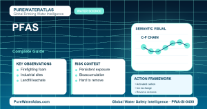 PFAS drinking water guide infographic showing key risks