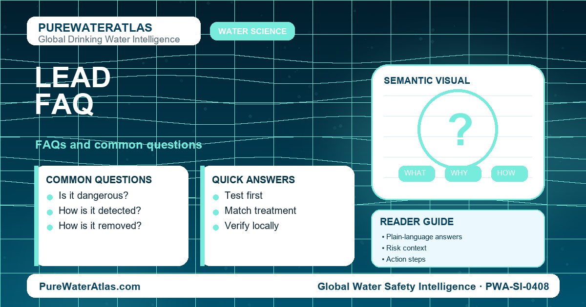 Lead FAQ infographic showing common questions