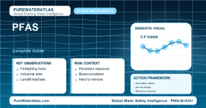 PFAS drinking water guide infographic showing key risks