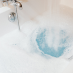 water from sinks, showers, baths